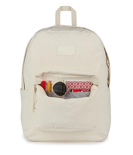 Image of JanSport Superbreak Plus FX Backpack - Work, Travel, or Laptop Bag with Water Bottle Pocket - Moon Flower