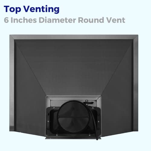 Vesta Frankfurt 30 Inches Black Wall Mount Range Hood 900 Cfm Stainless Steel Kitchen Chimney Vent With Touch Control 2 Pcs Baffle Filter Black Classic And Fashion Range Hood #TOP4