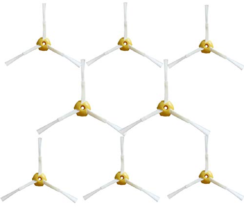 AHATECH Cleaning Machine Side Brush 5/6/7 Series Trilateral Brush Fit for iRobo Roomb 500/600/700 Sweeper Robot Accessories(8 Pcs)