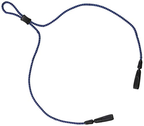 Image of Croakies Terra System Sport Eyewear Retainer, Navy Silver, 12 Inch x 3.2mm