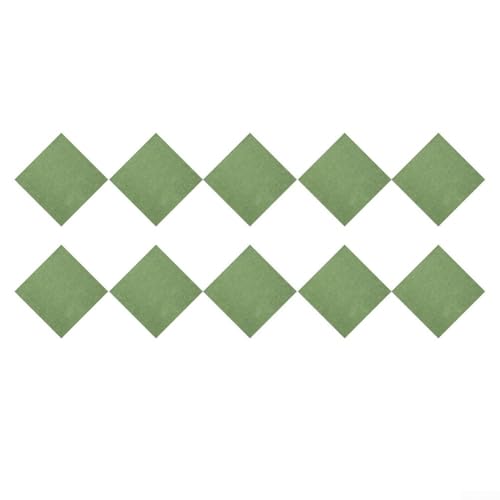 10 pegatinas antideslizantes extraíbles para azulejos de suelo para elevar el estilo del hogar (verde)