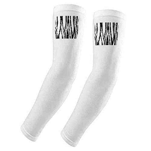 Funda para brazo con diseño de líneas verticales para evitar quemaduras y eccemas por sol UV