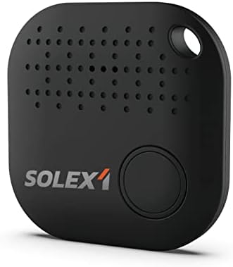Solex1 Bluetooth GPS Tracker and Item Locator iTrack Motion Version Smart Key Finder Phone Tracker Locator Smart 2 Way Anti-Lost Device for USB Drives, Keychain, Bags, Purse, Luggage and Hotel Door