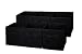 Sodynee FBA_SCB6BL Foldable Cloth Storage Cube Basket Bins Organizer Containers Drawers, 6 Pack, Black
