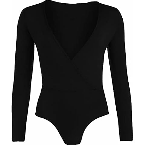 FAIRY TRENDZ Cross Wrap V Neck Bodysuit Cover