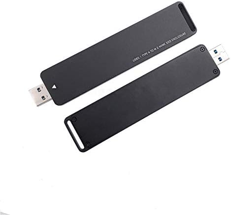 USB3.1 Type-A to NVMe M.2 Mobile Hard Disk Box 10Gbps M.2 SSD Enclosure M Key,Support 2230 2242 2260 2280 (No Cable Needed)