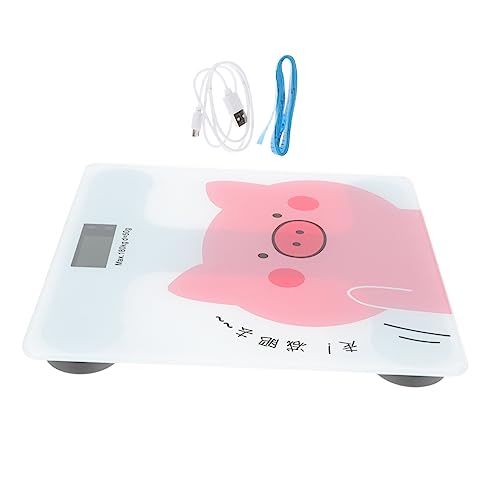 Balance de salle de bain Beavorty pèse-personne rechargeable précis