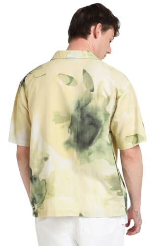 Image of Forever 21 Men Floral Regular Fit Printed Shirt