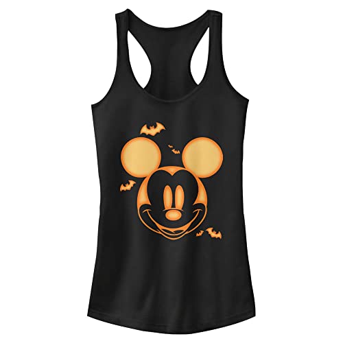 Disney Women's Friends Halloween Mickey Carving Juniors Tri Blend Tank - Main Image