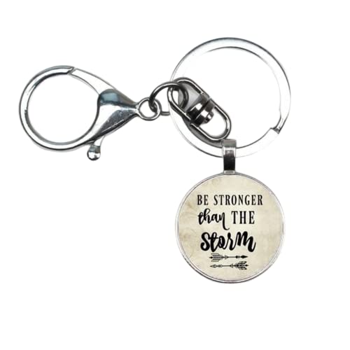 Más potente que el colgante Storm, regalos inspiradores para ella, recuerdos, valientes, regalos para amigos y familiares, blanco, L Cover