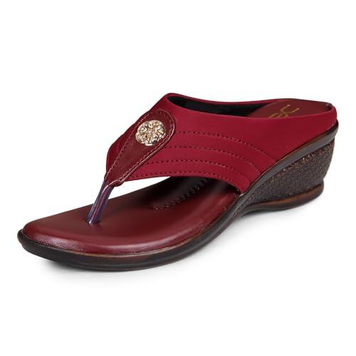 Image of XE Looks Women's Synthetic Leather Comfortable Slip Heels