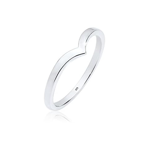 Elli Ring Damen V-Form Stacking Trend in 925 Sterling Silber Cover