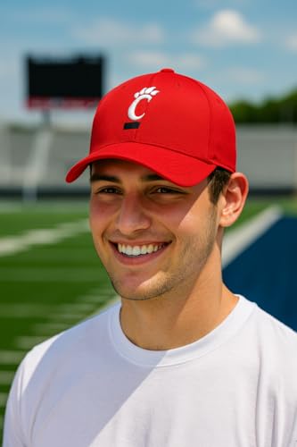 Gorra clásica bordada ajustable de Cincinnati Red miniatura 2