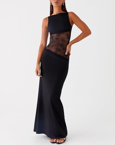 Robe de soirée cocktail élégante sans manches pour vos nuits d'été