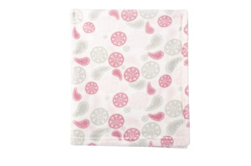 Image of Hudson Baby Unisex Baby Plush Blanket with Toy, Paisley Elephant, One Size (Pack of 2)