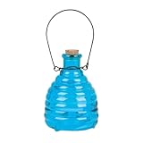 Honeypot - Trampa para avispas ligera, eficaz para nidos de abejas y avispas, tarro de vidrio reutilizable, para exteriores, control de atrapadores, jardín, hogar, granja, árbol, patio, mosca