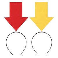 2 Stück Pfeil-Stirnband, lustiger Pfeil-Haarreifen, Festival-Foto-Requisiten, Neuheit Artikel Kopfschmuck Kostüm Haarband für Geburtstag, Karneval, Ostern, Halloween, Party-Zubehör