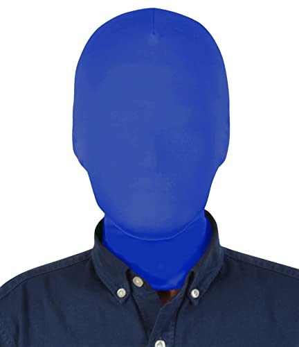 Gaoin Unisex Full Covered Costume Zentai Hood Mask (Dark Blue)