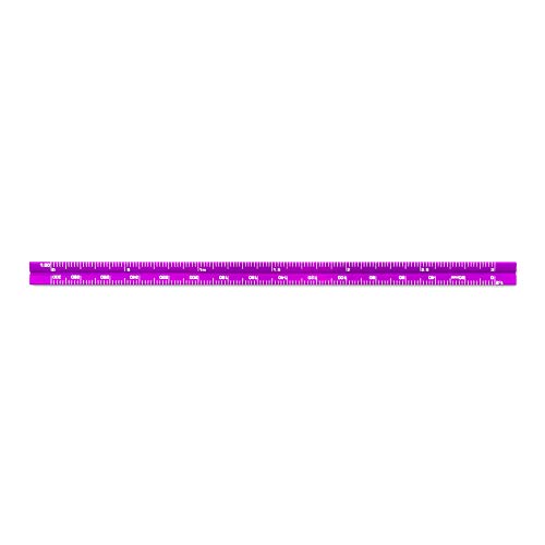 Image of Alumicolor Aluminum Engineer Metric Pocket Drafting Scale, 15CM, Purple