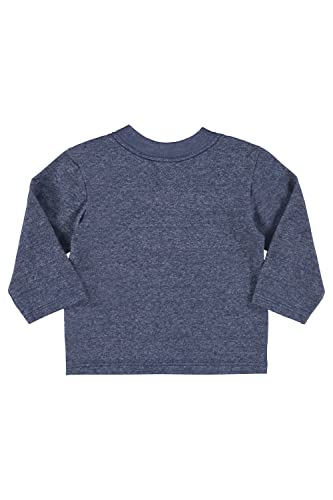 Camiseta Manga Longa Botonê Bebê Quimby, Azul, P