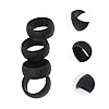 MUELODSIC 4pièces Anneaux De Protection Silicone Pour Hommes Accessoires De Fitness Pour Salle De Sport Et Activités Extérieures Confort Et Flexibilité Assurés #2