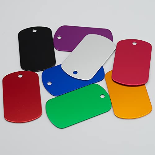 Image of StayMax Aluminum Blank Tags Stamping Blanks 24 Pack (Random Color)