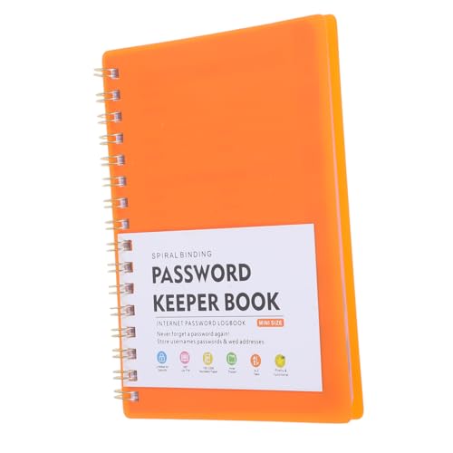 FUNOMOCYA スパイラルパスワード管理ノート アルファベットタブ付き 効率的なウェブサイトアドレス記録とメモ用 多機能パスワードオーガナイ