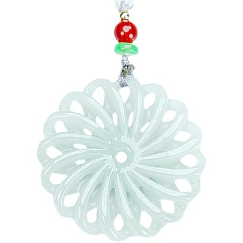 Collier en jade vert contre le stress avec pendentif feng shui zen