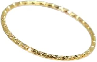 [AJIRO ACCESSORY] R075 指輪 サージカルステンレス リング ステンレス316L ゴールド シルバー ステンレス シンプル 女性 レディース ギフト プレゼント [並行輸入品]