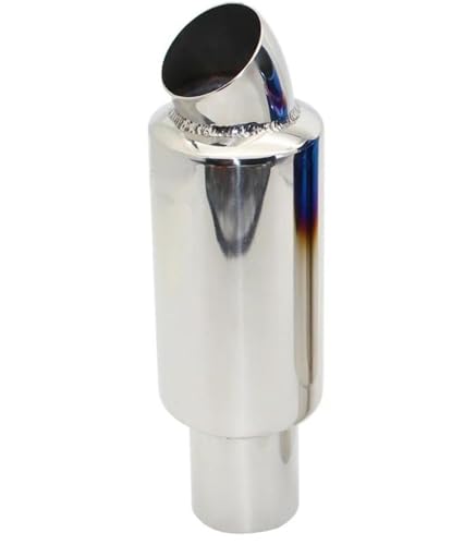 Embout de pot d'échappement inox 51mm anticorrosion pour protéger la sortie des gaz de voiture