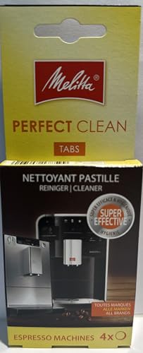 Melitta Perfect Clean - Pastillas limpiadoras para cafeteras espresso, 4 pastillas de 1,8 g
