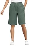 Women's Plus Size Pure Cotton Comfort Pull-On Jean Short