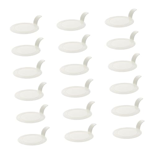 AUTSUPPL 100 Pcs Pastry Plate Cupcake Black Cake Stand Cake Pan Dessert Display Trays Cake Display Bases Cake Boards Cake Serving Trays Cake Stands Plastic Cake Trays White