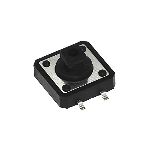 Miniatura 2 de Industrial Switches 100pcs 12127.3 Light Touch Switch SMD Micro Switch 12x12x7.3mm 4pins Push Button Switch High Temperature Resistant Switches