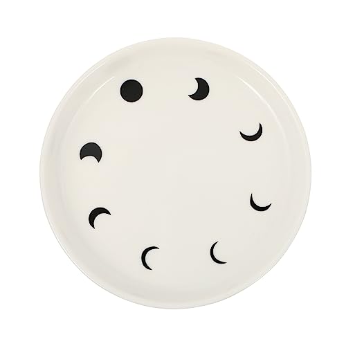 LIFKOME 1pièce Plateau De Rangement Avec Motif Lune Plat à Sushi Assiette à Et Bijoux Décoratif Blanc