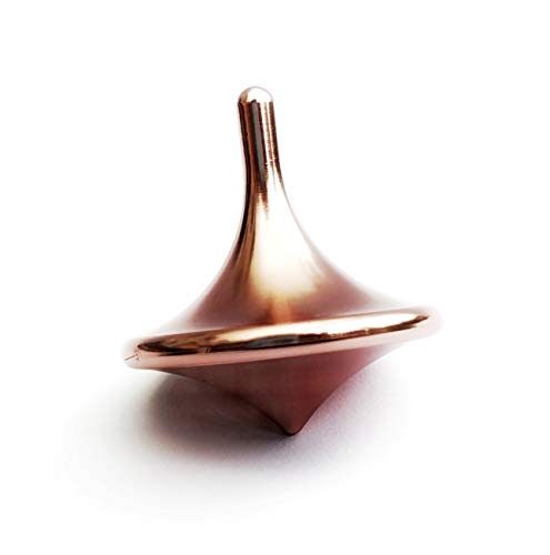 SuperEE Hochwertiger Metall-Kreisel aus massiven Aluminium Design (Rosé-Gold) - Image 3