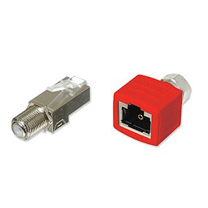XMultiple Snap-in Coax Male to Female RJ Form Factor Combo Kit Red XRJAX 7101-R
