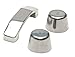 Rampage Products 87411 Hood Footman Loop and Windshield Stop for 1997-2018 Jeep Wrangler TJ 7 JK, Polished Stainless Steel