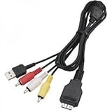 MPF Products VMC-MD2 USB & A/V Audio Video RCA Multi-Use Terminal Cable Cord Replacement Compatible with Select Cyber-Shot/Cybershot Digital Cameras (Compatible Models Listed in The Description Below)