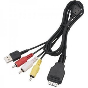 MPF Products VMC-MD2 USB & A/V Audio Video RCA Multi-Use Terminal Cable Cord Replacement Compatible with Select Cyber-Shot/Cybershot Digital Cameras (Compatible Models Listed in The Description Below)