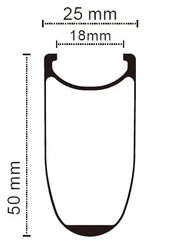 Superteam Carbon Disc Wheelset 50C-25 Clincher Center Lock 12 * 100 Thru Axle #TOP7