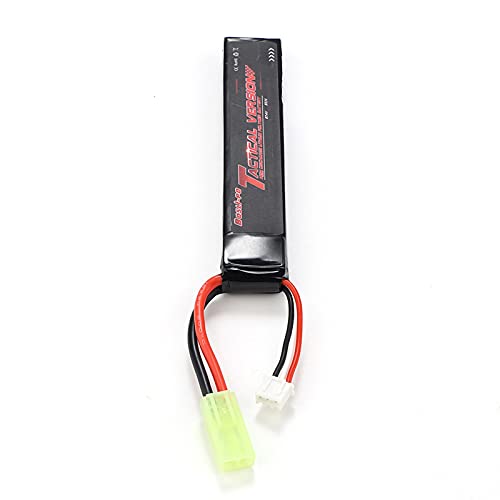 Airsoft Lipo Battery,Rechargeable 2S 7.4V 1100mAh Lipo Battery Pack with Mini Tamiya for Tactical Version Airsoft Gun - Image 2