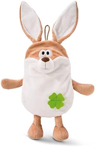 Nici 47298 2 in 1 Snow Fox Cuddly Toy & hot-Water 350ml Warming Soft Toys for Girls and Boys Plush Bed Bottles from 10 Months, Brown/Beige