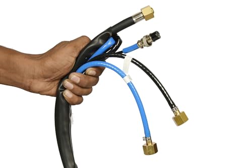 Image of 18V Water-Cooled TIG Welding Torch for 300-400 Amps Machines | Industrial Heavy-Duty Torch