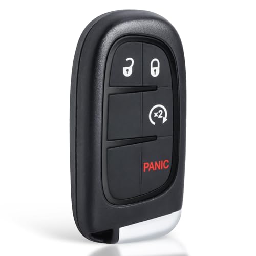 Beefunny Replacement Remote Start Smart Car Key Fob 433MHz 4A Chip for Jeep Cherokee 2014-2019 FCC ID: GQ4-54T (1)