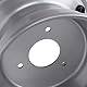 18x9.50 8 ATV Rad Rand Hochfestigkeit Aluminiumlegierung 8 Zoll Rim Hub Go Karts Carts Silber (Drei Loch (Lochabstand: 78 mm / 3.07in))