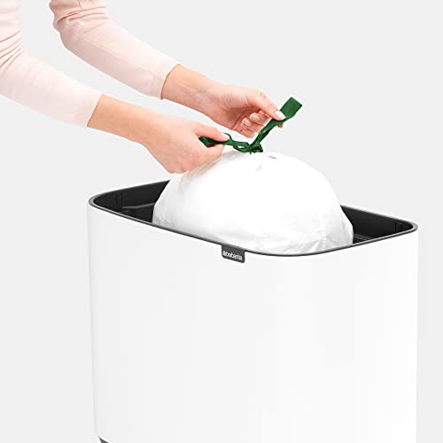 Brabantia Bo Touch Bin - 36L Inner Bucket (White) Waste Kitchen Bin - Soft-touch - Image 6