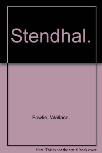Stendhal 0025403907 Book Cover