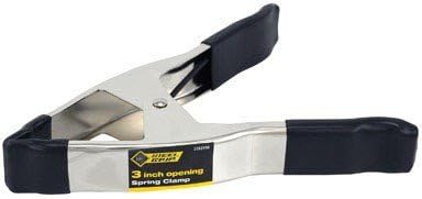 Steel Grip 3 in. Vinyl Spring Clamp Black