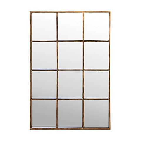 Espejo de pared de ventana de cobre Antic by Casa Chic Cover
